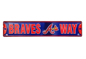 Atlanta ATL Braves Way MLB Street Aluminum Wall Man Cave Sign - Picture 1 of 1