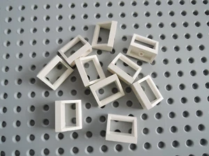 LEGO 10 x Fliese Platte 1x2 mit Griffstange Bügel 2432 weiß - Bild 1 von 1