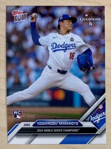 YOSHINOBU YAMAMOTO - 2024 Topps AHORA CAMPEONES DE LA SERIE MUNDIAL - BLANCO Paralelo #WS-5 - Imagen 1 de 2