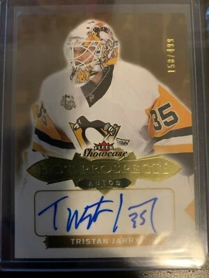 2016-17 Fleer Showcase Hockey #127 Tristan Jarry /499 Hot Prospects Autos - Image 1 of 2