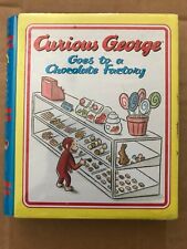 Vintage Curious George Goes to Chocolate Factory Metal Tin w/Chocolates