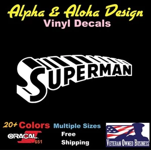 Superman Vinyl Decal Truck Car Sticker Laptop Window - Bild 1 von 3