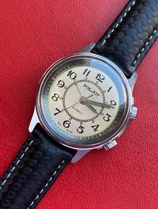 POLJOT Alarm Men's Signal Watch 1MChZ Original Vintage Soviet Wristwatch - Picture 1 of 12