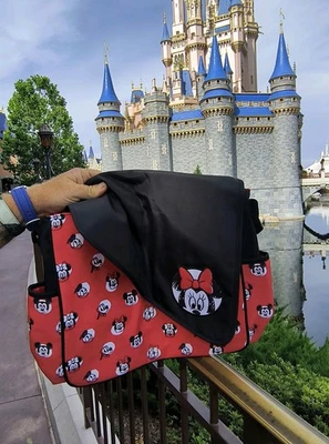 Disney Baby w/ Minnie Mickey Daisy Donald Pluto Shoulder Tote Diaper Bag #A02 - Image 1 of 4