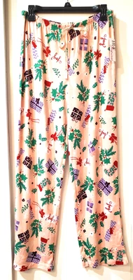 Hue Women's Comforts And Joy Mid-Rise Pajama Pants Crystal Rose Size Large - Image 1 of 4