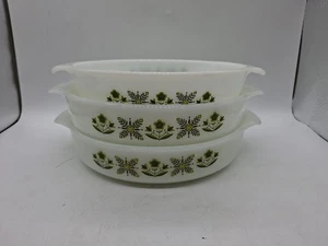 Anchor Hocking Fire King Wiesengrün Menge 3 Geschirr 437 & 429 (X2)  - Bild 1 von 18