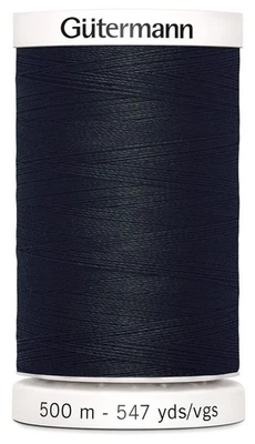 Coser Gutermann-todo hilo 547 yardas-negro Foto 1 de 2