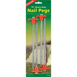 Coghlans 10 In. Steel Tent Nail Peg (4-Pack) 8312 Coghlans 8312 056389083127 - Picture 1 of 1