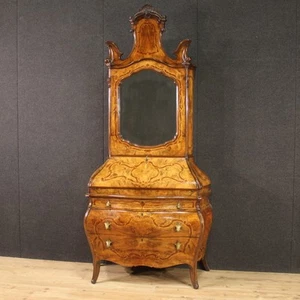 Trumeau Lombardo Holz Intarsien Antik Stil Rampenlicht Mobil Sekretär Xx Sec - Bild 1 von 12