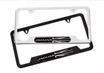 Genuine Jaguar License Plate Frame - Union Jack - Polished C2Z20532 - Image 1 of 3