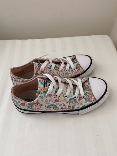 Sneakers basse Converse Rainbow Castle stampa ragazzo ragazza taglia 2
