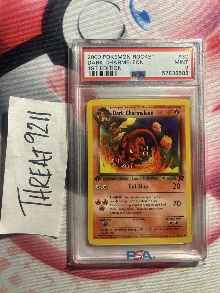 Pokemon - Team Rocket Dark Charmeleon 32/82 First Edition PSA 9 - Image 1 of 2
