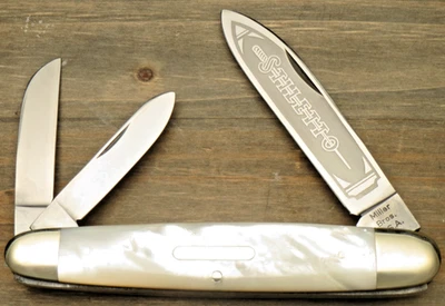 Cuchillo perla MILLER BROS EE. UU. - Era Solingen de 1990 - Jumbo anglosajón Whittler Foto 1 de 4