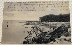 AK Newark Bay Bay Bayonne, NJ um 1905 UDB verschickt Rotograph - Bild 1 von 2