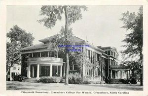 De colección Fitzgerald Dormitorio Greensboro Universidad Mujeres Carolina del Norte B/N PC Sin Publicar - Imagen 1 de 2