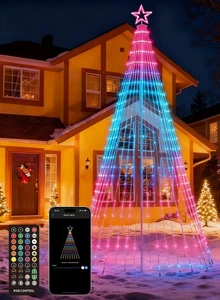17FT Christmas Tree Lights with 564 LEDs, RGB Color Changing String Lights wi... - Bild 1 von 6