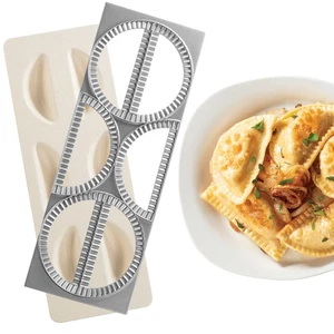Pierogi Maker w Tray and Press- Makes 6 Pierogis, Dumplings, Potstickers or P... - Picture 1 of 8