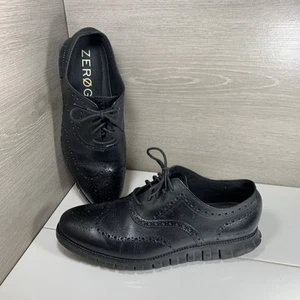 Cole Haan Men's ZeroGrand Wingtip Oxford Black Shoes C20719 Men's Size 11.5 W - Picture 1 of 11