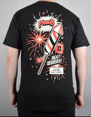 Plan B Skateboards Men's XXL Short Sleeve Merchandise W/Heat Seekers Logo - Image 1 of 4