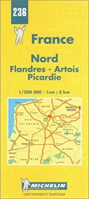 Michelin Map 236 Nord: Flandres, Ar... by Michelin Travel Publ Sheet map, folded - Image 1 of 2