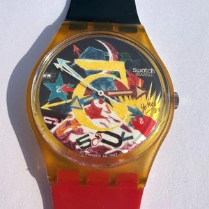 Swatch RORRIM 5 von Tadanori Yokoo Japan GZ107 aus 1987 *defekt* FREE SHIPPING! - Picture 1 of 5