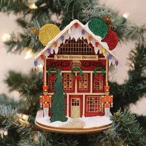 Ornament Maker'S Shop, Ingwer Cottages Holz hängende Ornament - Bild 1 von 3