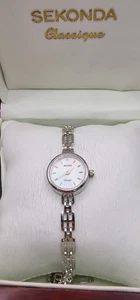 Sekonda Classique Sterling Silver Lady's Bracelet Watch in Box with Paperwork. - Picture 1 of 14
