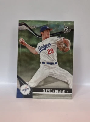 2021 Bowman Platinum Top Prospects Foilboard /299 Clayton Beeter #TOP-13 - Image 1 of 2