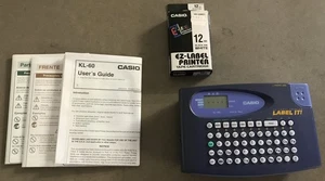 CASIO KL-60 LABEL MAKER-Plus TAPE CARTRIDGE / User Guide Purchased new -CLASSIC! - Bild 1 von 9