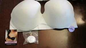 MAIDENFORM 3002 White STRAPLESS DREAMWIRE LIFT BRA w/ Straps~ Women's 38C ~NWT - Picture 1 of 5