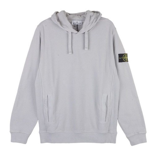 Felpa con cappuccio Stone Island Fleece Tasca Grigio timbro: 811560820 V0060 115935088