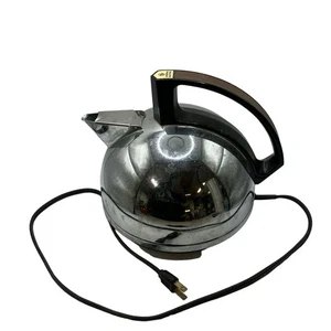 General Electric Wasserkocher A1K52A Chrom Schwarz Griff Retro Vintage Küche - Bild 1 von 8
