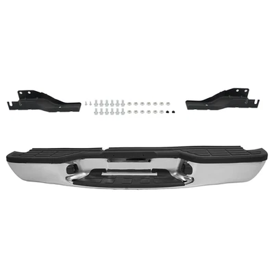 Conjunto de parachoques trasero cromado apto para Chevy S10 GMC Sonoma 1998-2003 2004 Foto 1 de 4