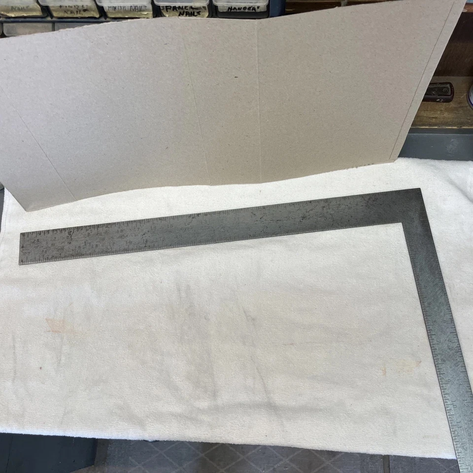 Vintage Stanley No 500 C Steel 16in x 24in Carpenter's Framing Square - Image 1 of 4