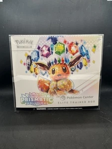 Pokemon SV Prismatic Evolutions Pokemon Center Exclusive ETB W/Protector - Picture 1 of 8