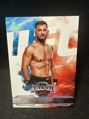 2025 Topps UFC Knockout Red White & Blue Stipe Miocic 051/125 #3 - Image 1 of 4