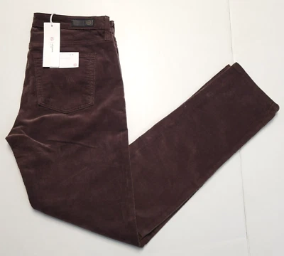 New $208 AG JEANS The Prima Women's 29x30 Cigarette Rich Oak Brown CORDUROY 29 - Image 1 of 4