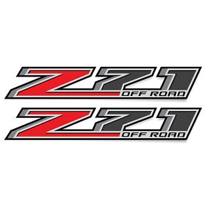 Z71 Off Road Decals for Chevy Silverado 2014-2018 Bedside Truck Stickers, Set 2
