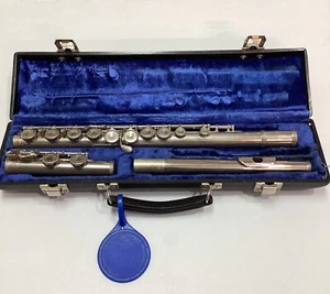 VTG Emerson ELD Flute #D06063 Silver Plated With Case Elkhart Indiana - Picture 1 of 13