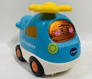 VTech Go Go Smart Wheels Blue HELICOPTER Interactive Music Lights Vehicle TESTED - Picture 1 of 8