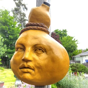 Lovely Gourd Wall Sculpture for Foodies and Collectors, Signed Art - Picture 1 of 18