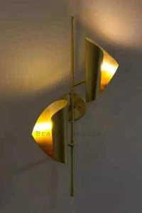 50er Jahre Messing Moderne Wandlampe Diabolo Italienisch Stilnovo Sputnik Leu... - Bild 1 von 6
