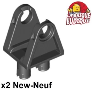 LEGO Technic 2x Lenk- Arm Mit Anstecknadeln Stütze Lenkung Schwarz/Schwarz 32069 - Imagen 1 de 1