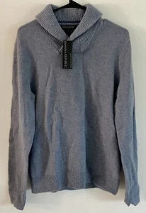 NWT Banana Republic Mens Sweater Size S Gray 100% Merino Wool Italian Yarn - Picture 1 of 8