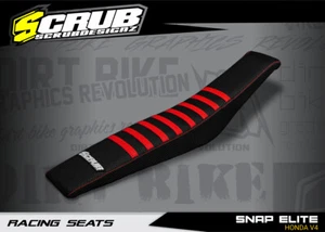 Seat Cover Honda CRF450R 2009-2012 CRF250R 2010-2013 Gripper Scrub Designz - Picture 1 of 4