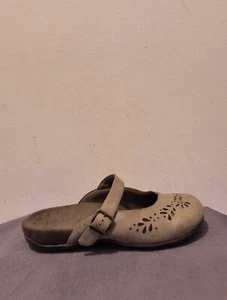 Vionic Midway slip-on Mules Slides Leather Gray Women's 10 shoes casual comfort - Picture 1 of 10