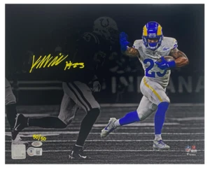 Kyren Williams Autographed Rams "Stiff Arm" 11" x 14" Photo Beckett GDL LE 50/50 - Picture 1 of 3