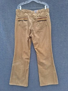 VTG Wrangler Wrapid Transit Mens Corduroy Pants Mes: 35X31 BootCut Beige & Color - Picture 1 of 11
