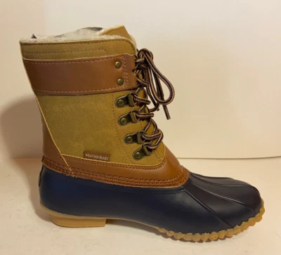 Jambu JBU Calgary Weather Ready Duck Waterproof Boots Navy/Tan  Size 10 M Womens - Image 1 of 4