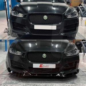 Jaguar XE 2015-2019 R-Sport Supercharged Black FRP front splitter lip - Picture 1 of 6